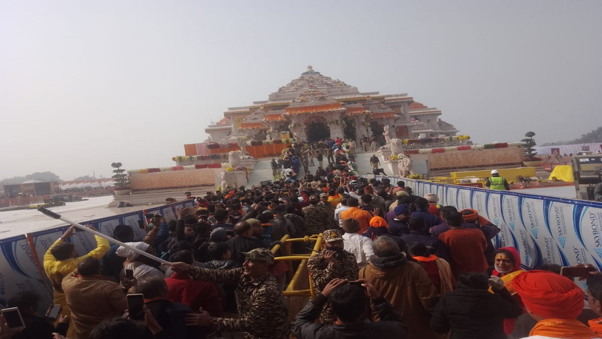 Ayodhya Ram Mandir live photos