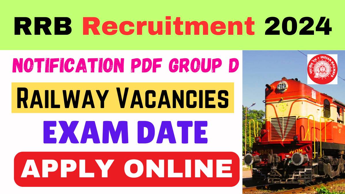 RRB Recruitment 2024 Notification PDF Group D NTPC JE TTE Railway