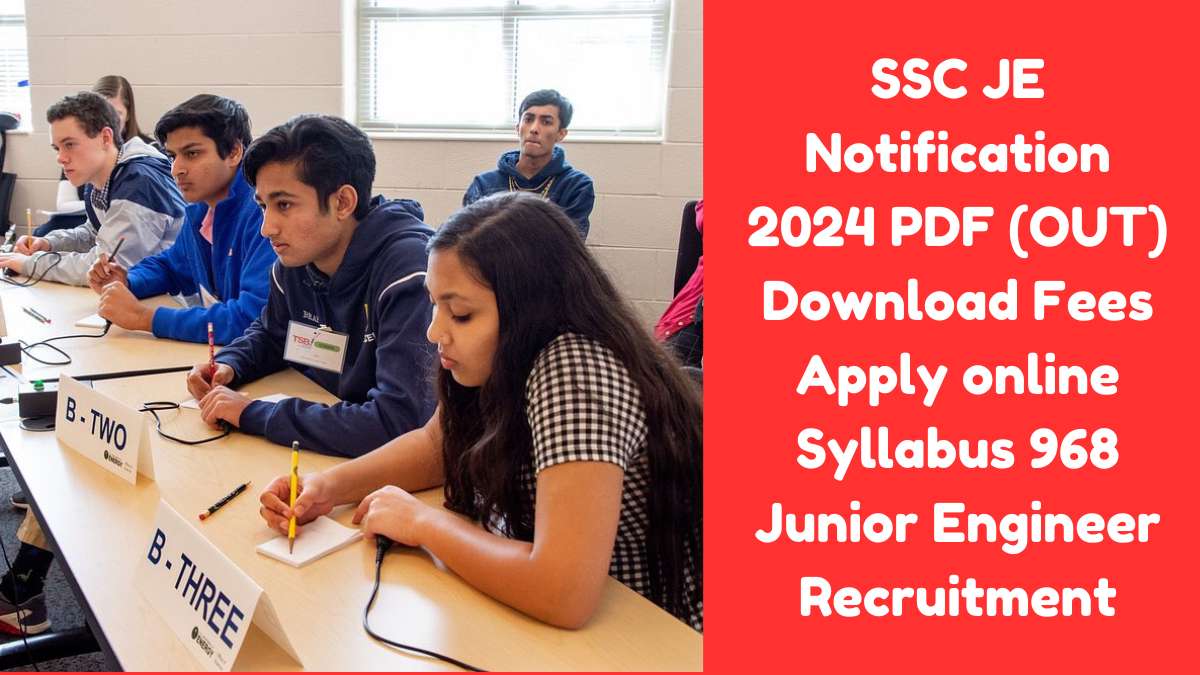 SSC JE Notification 2024